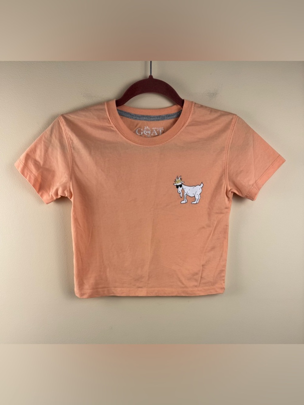 GOAT USA OG Girls Crop in Peach